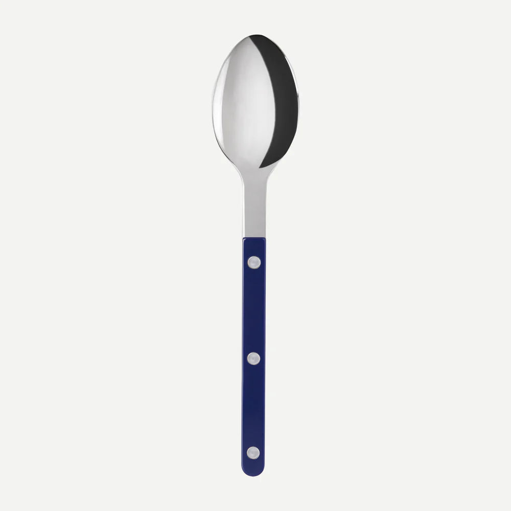Sabre Bistrot spiseske med rustfrit stål og rundet skaft – elegant fransk caféstil med blank finish.