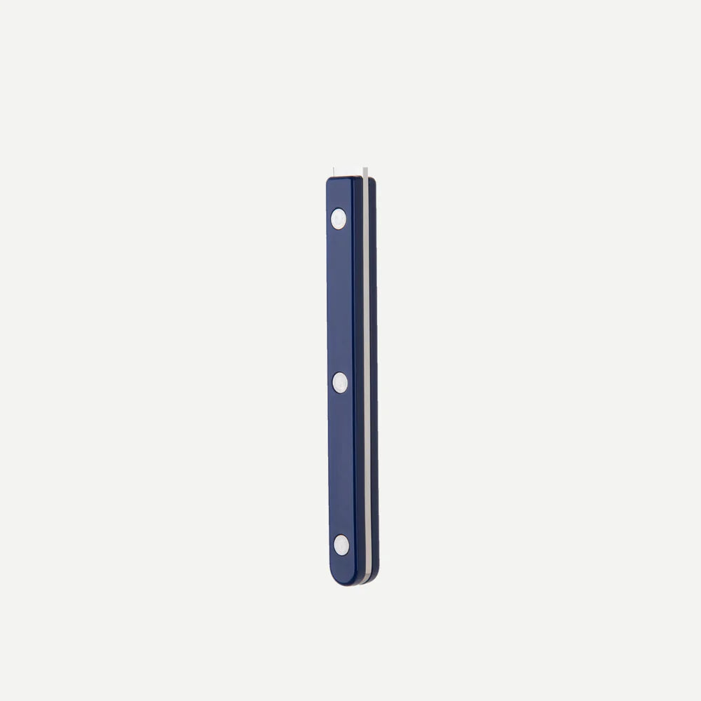 Sabre Bistrot spiseske med rustfrit stål og rundet skaft – elegant fransk caféstil med blank finish.