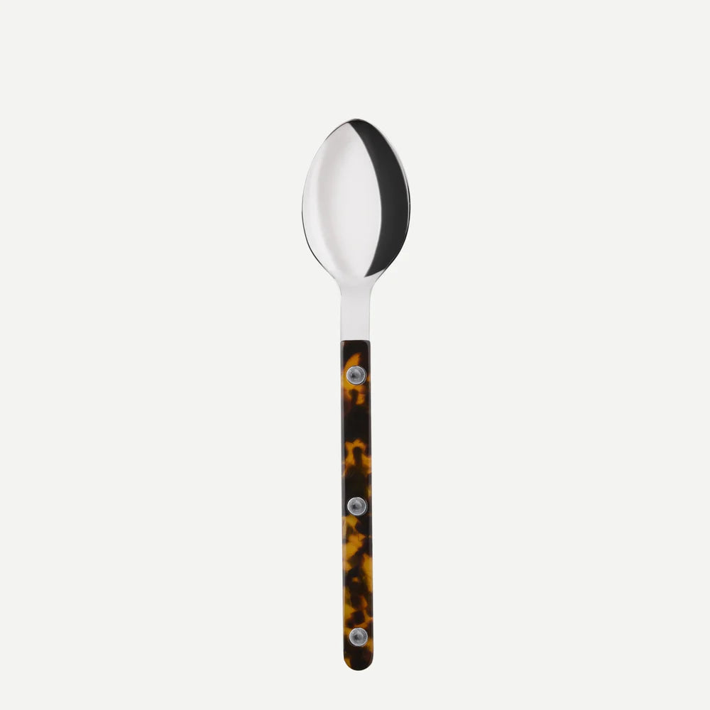 Sabre Paris Bistrot spiseske med skildpaddebrunt håndtag og blank finish. Klassisk fransk caféstil i tidløst design – perfekt til både hverdag og fest.