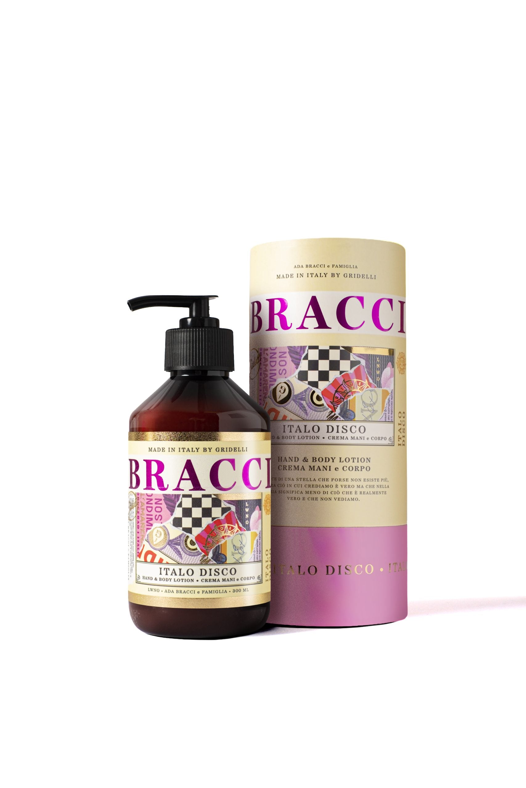 Italo Disco Hand & Body Lotion 300 ml med intens duft af kirsebær – køb hos butikalrum.dk.
