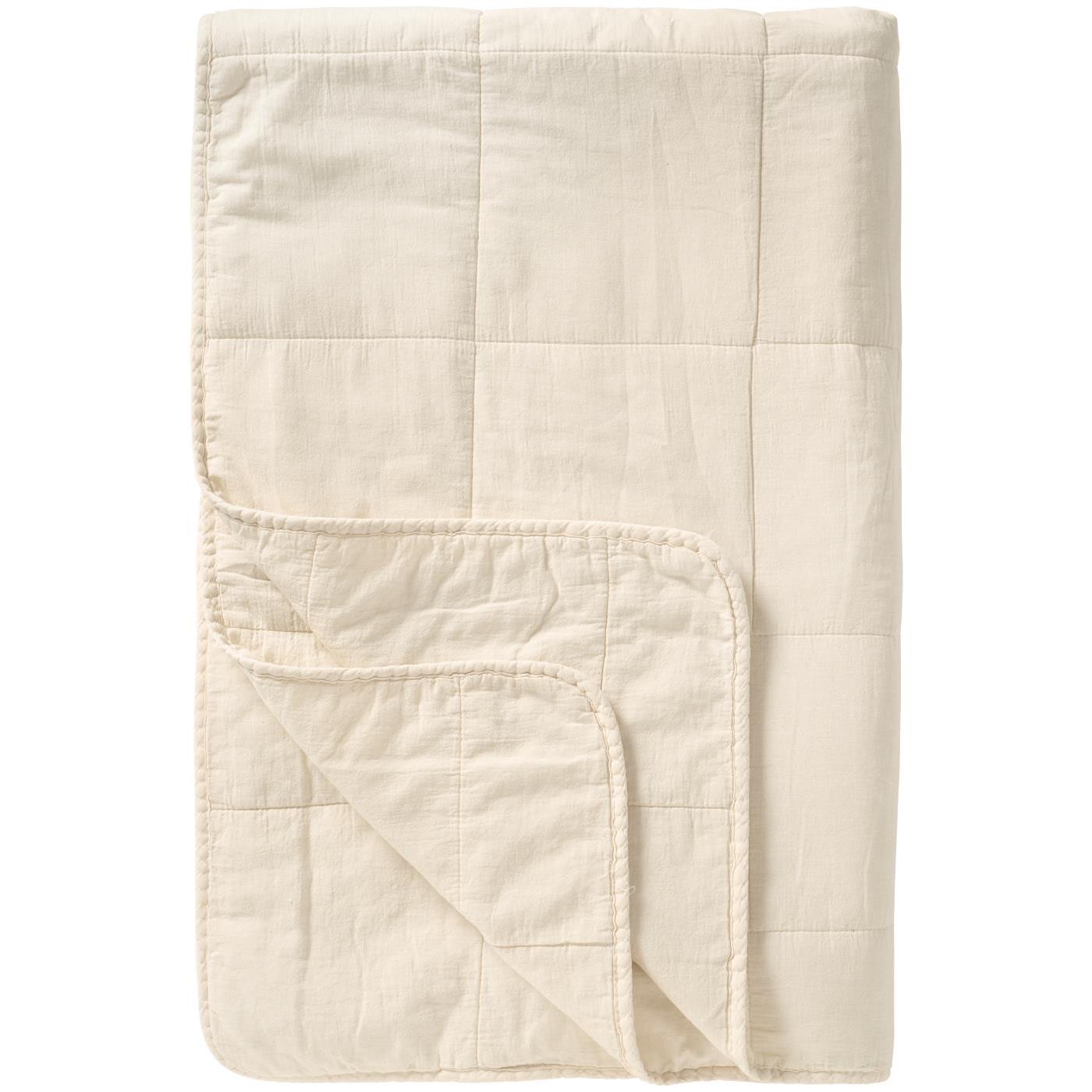 Blød bomuldsquilt med vintage-look | 130 x 180 cm fra butikalrum.dk