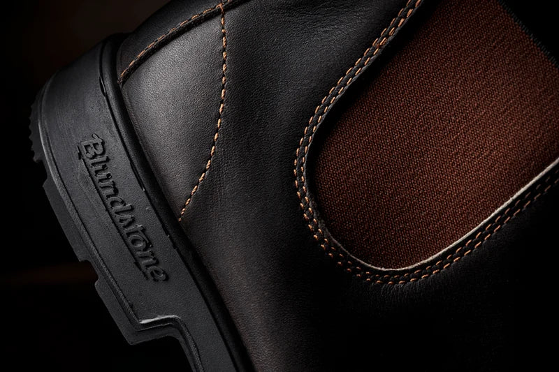 Blundstone Originals #500 Chelsea Boot i premium læder med elastiske sider og høj komfort – køb hos butikalrum.dk.