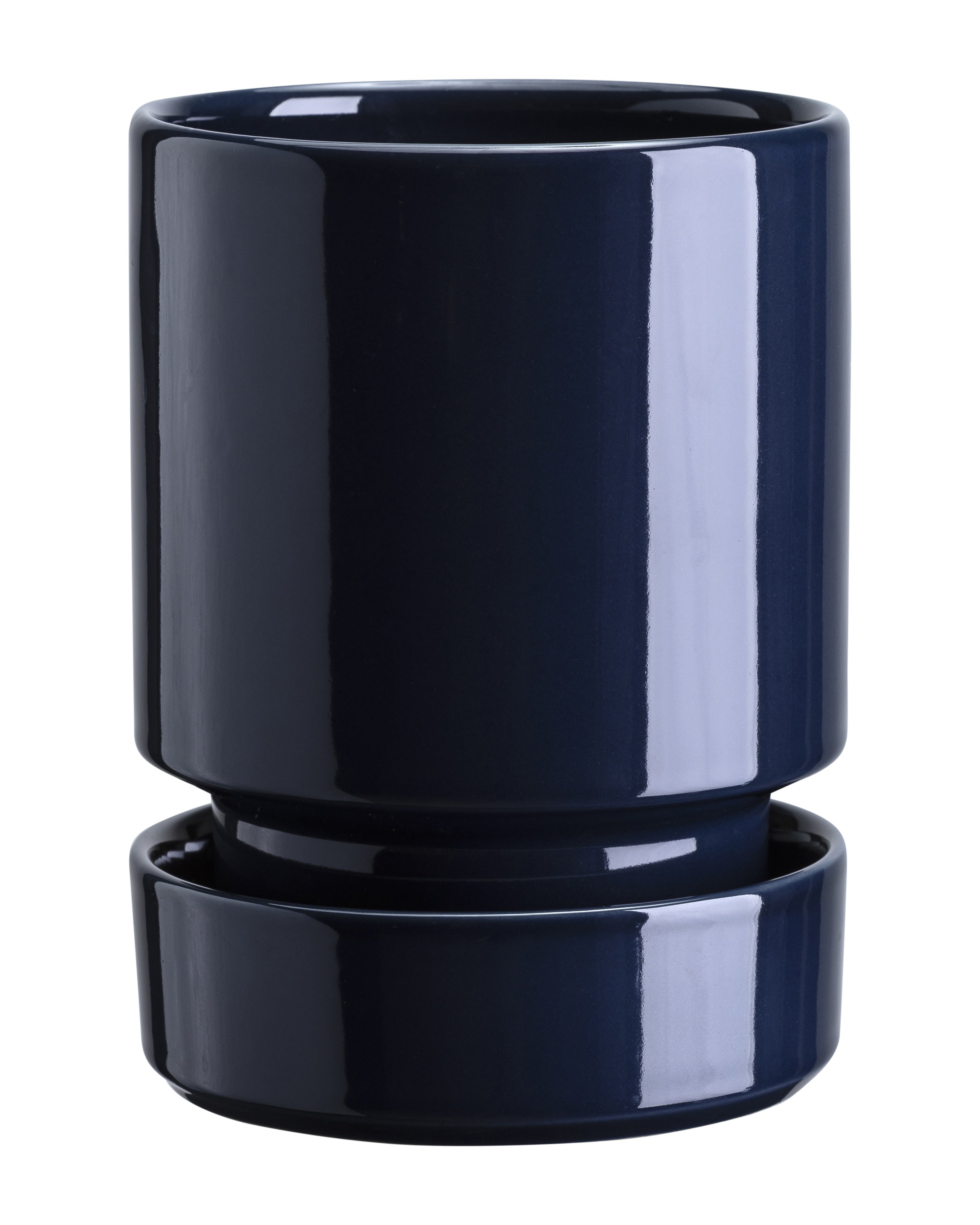 Bergs Potter Hoff Glazed Sapphire Blue Ø12 cm – køb hos butikalrum.dk