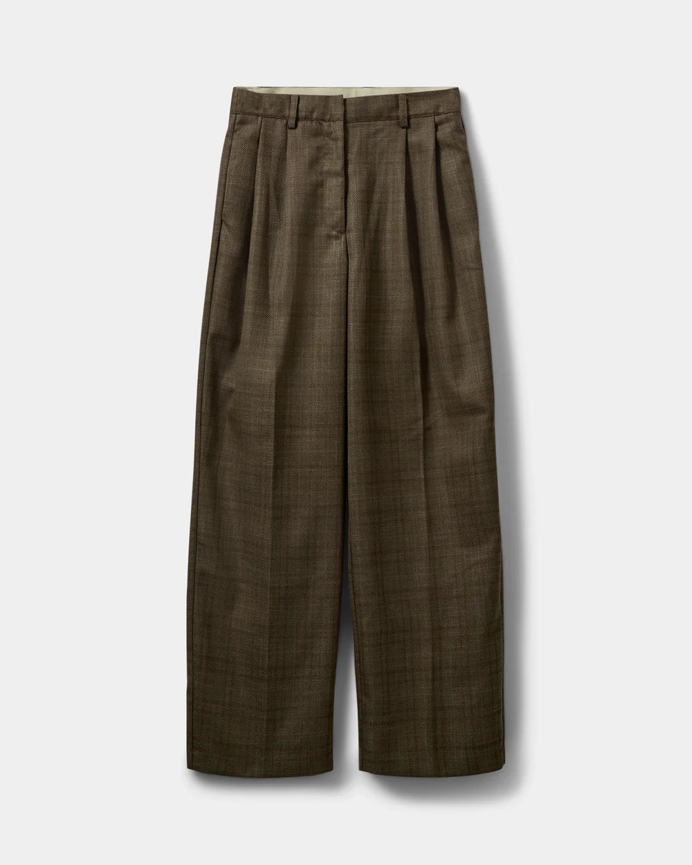 Tweedbukser fra Sofie Schnoor med wide leg og læg – køb til kvinder hos butikalrum.dk