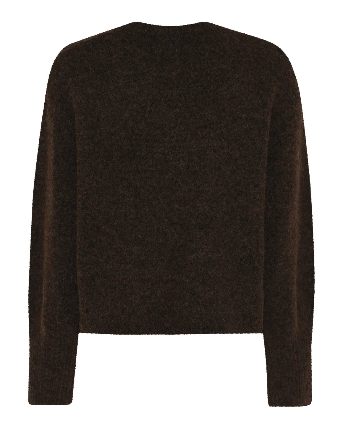 Carol Knit fra La Rouge i Dark Brown, blød strik med alpaka og uld – køb hos butikalrum.dk.