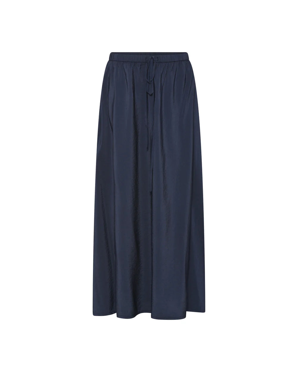 Cayenne skirt i viskose fra Frau i Dark Navy med elastik i taljen og sidelommer | Køb med butikalrum.dk