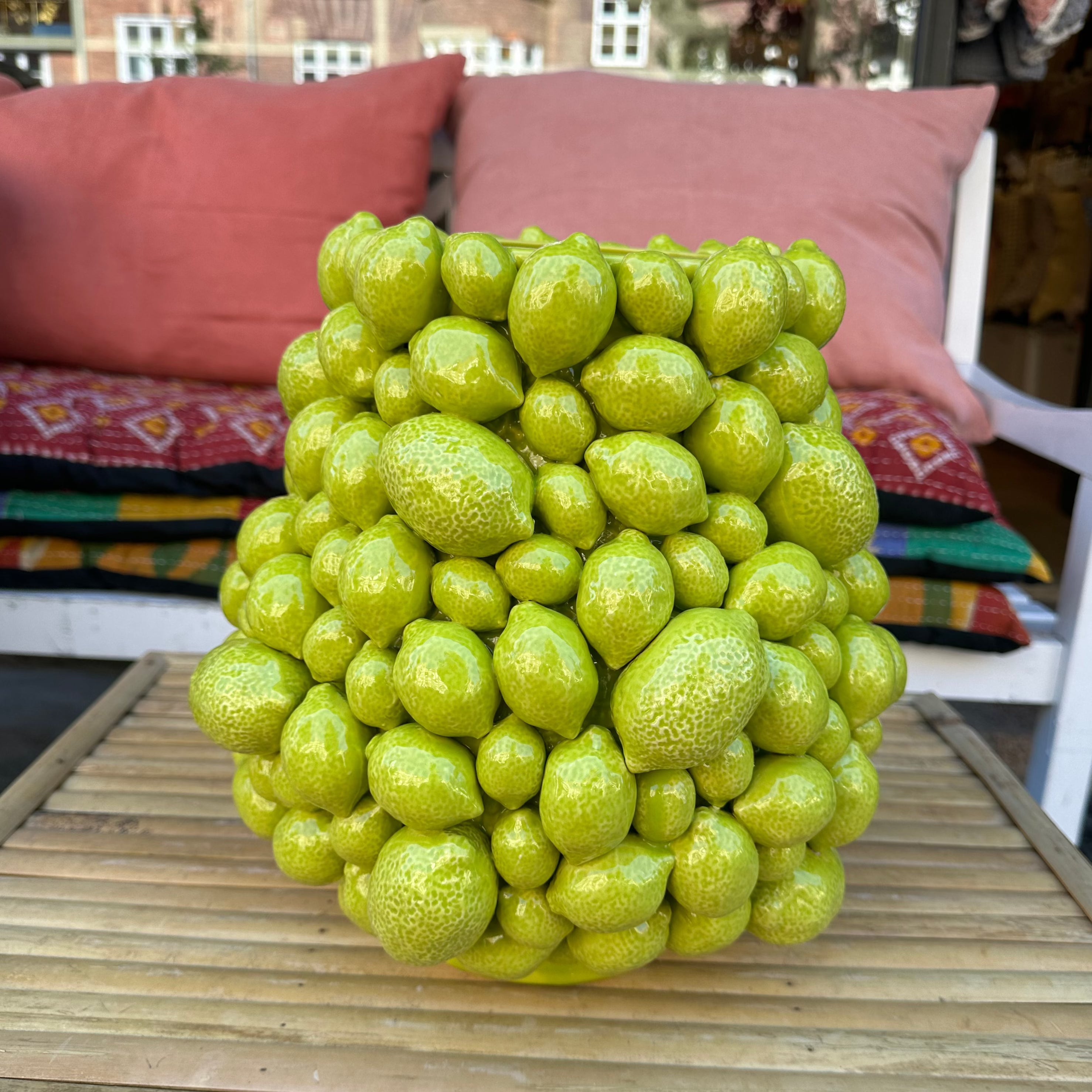 Citronvase-limegrøn-30cm