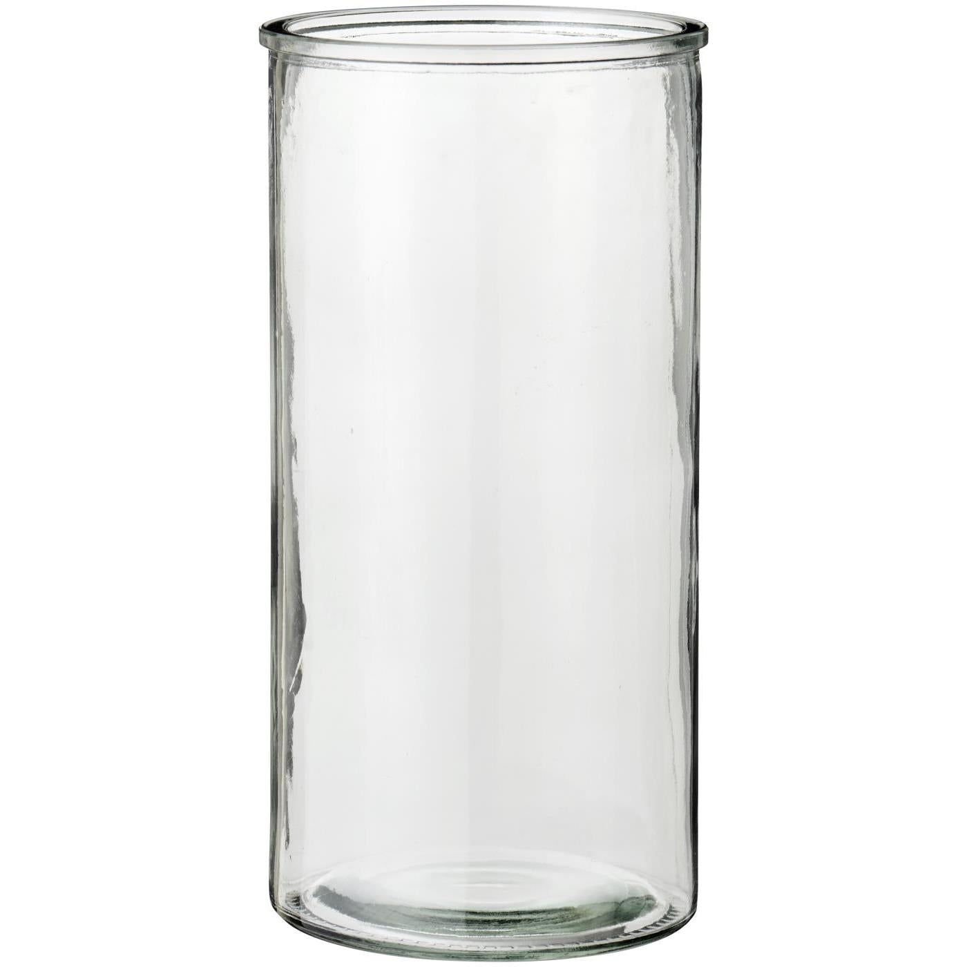 Cylinderformet klar glasvase H:29,5 cm Ø:14,5 cm – køb hos butikalrum.dk