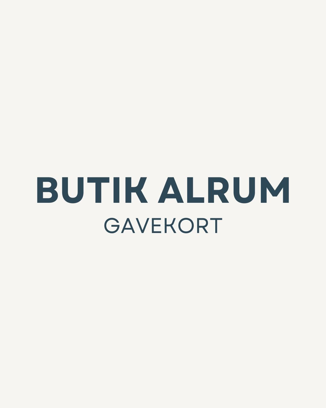 Gavekort til Butik Alrum (Digitalt)