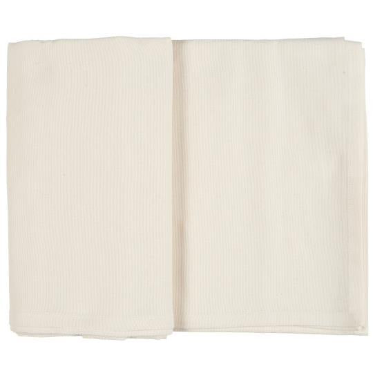 Cremefarvet aflang dug i bomuld og hør, 150x250 cm – elegant og alsidig til hverdag og opdækning