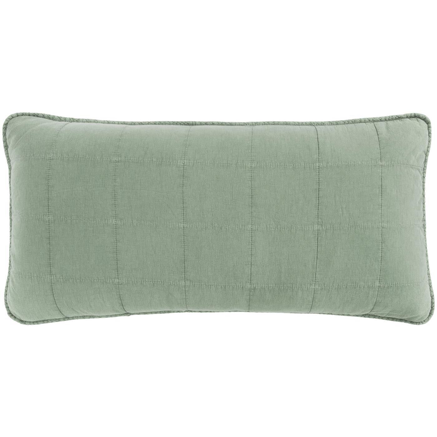 Gavlpude med quiltet pudebetræk i pistacie – køb hos butikalrum.dk