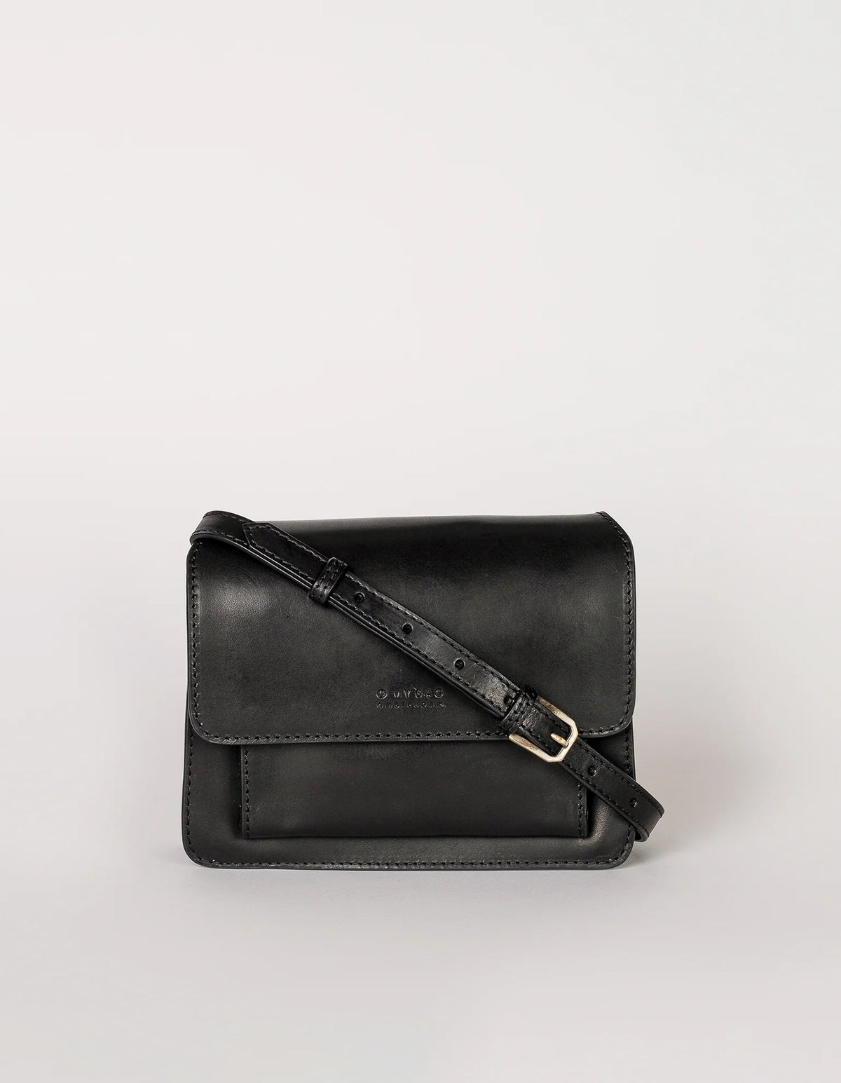 Harper Mini taske fra O My Bag i sort med to remme – køb hos butikalrum.dk.