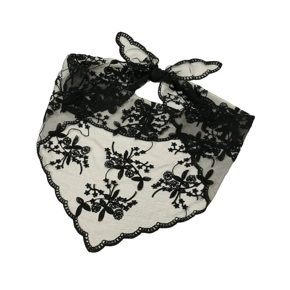 Hirse Blonde Tørklæde sort – brug om hals, i hår eller om taljen – køb hos butikalrum.dk