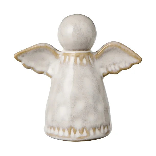Hvid engelfigur i stentøj – køb hos butikalrum.dk