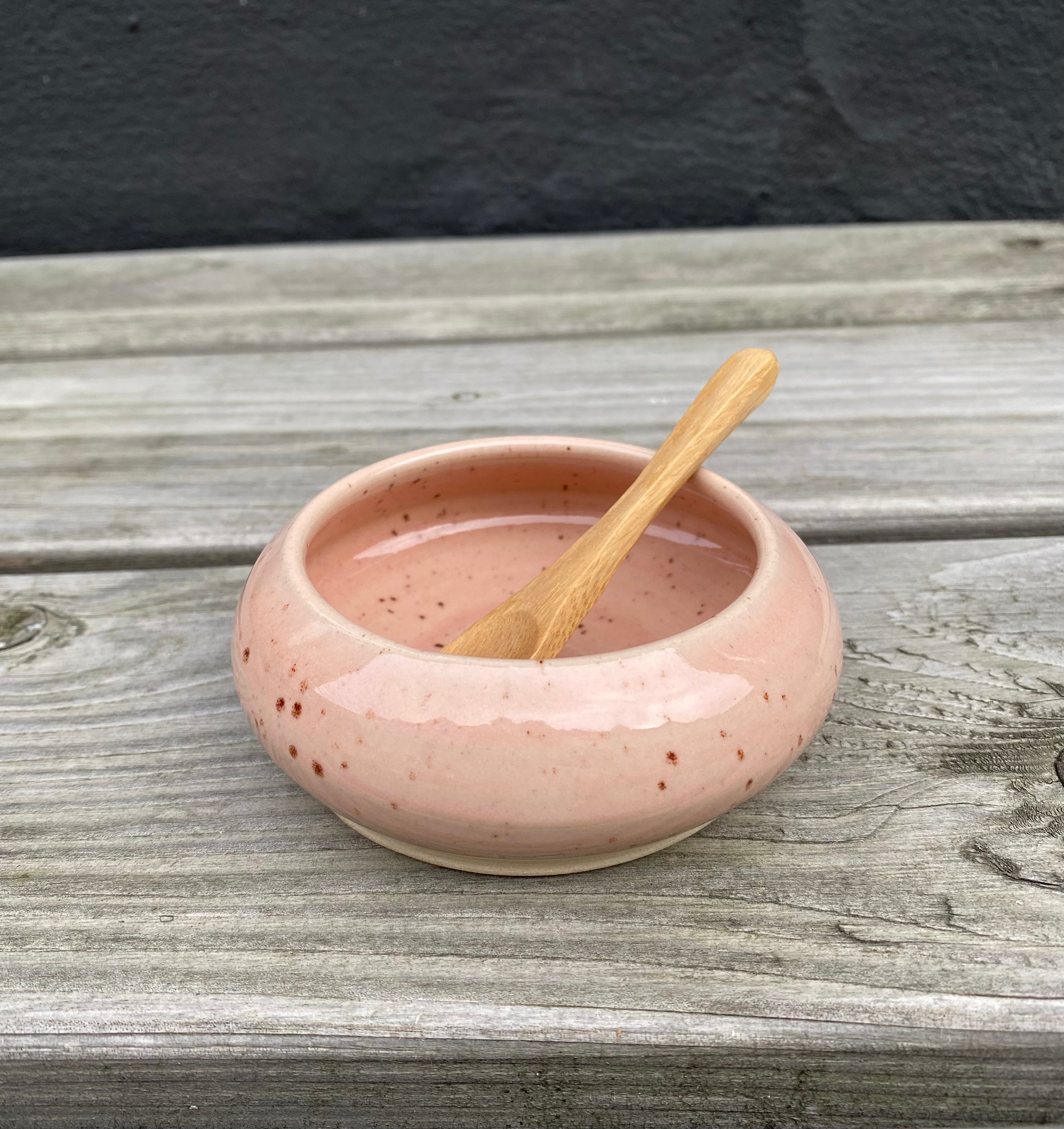 Vangs saltkar m. ske - Pink