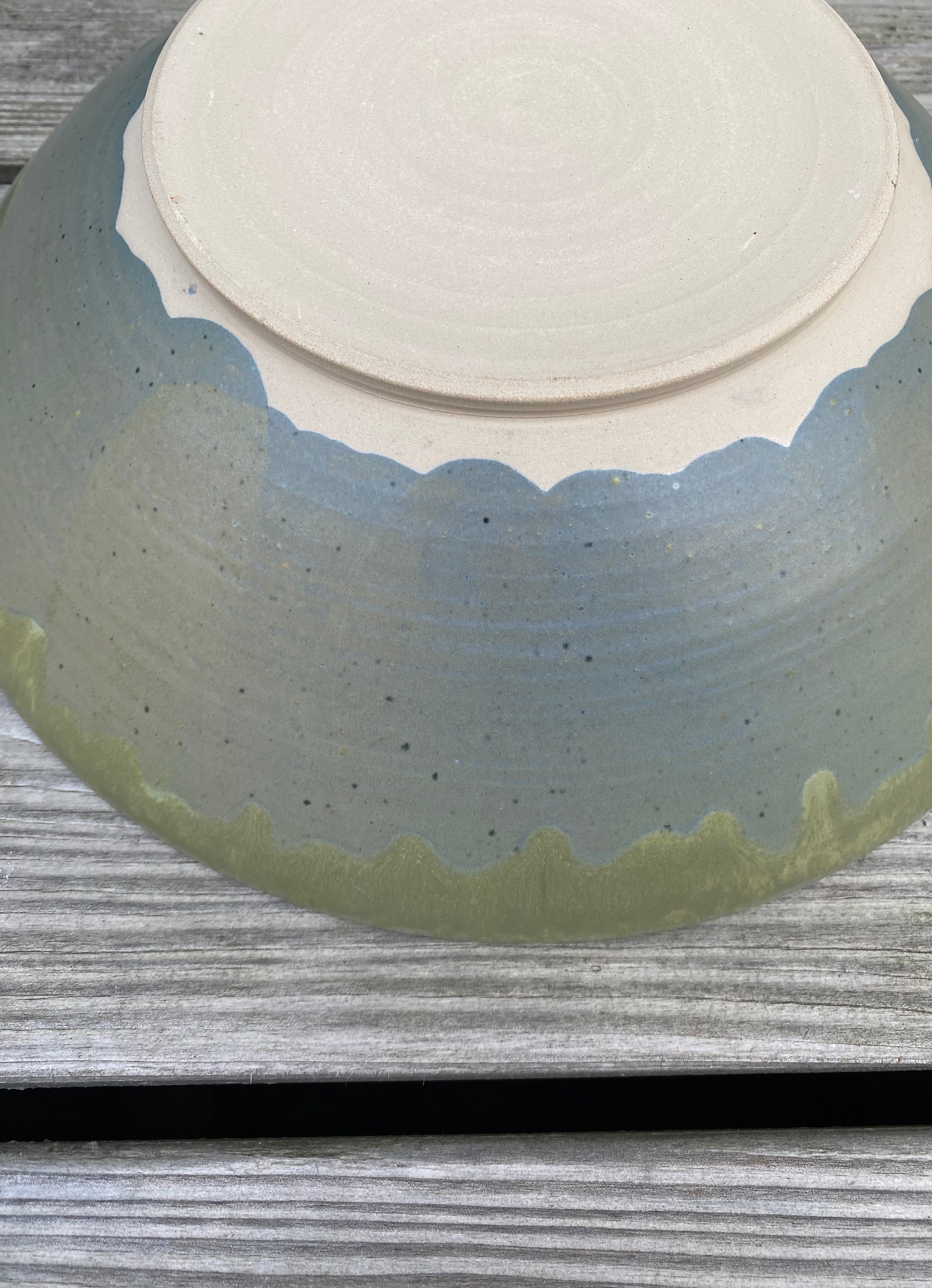 Stor skål - Muteret grøn