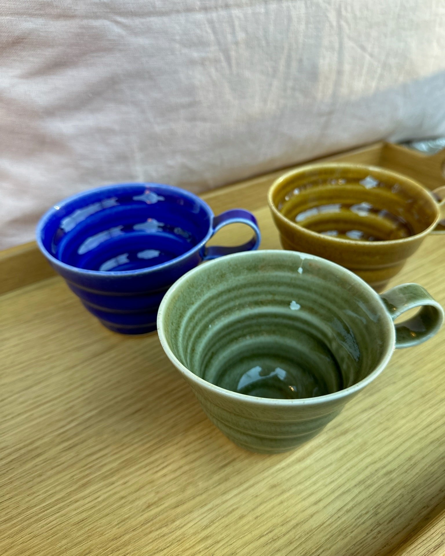 Håndlavet spiralkop fra Rikke Mangelsen.