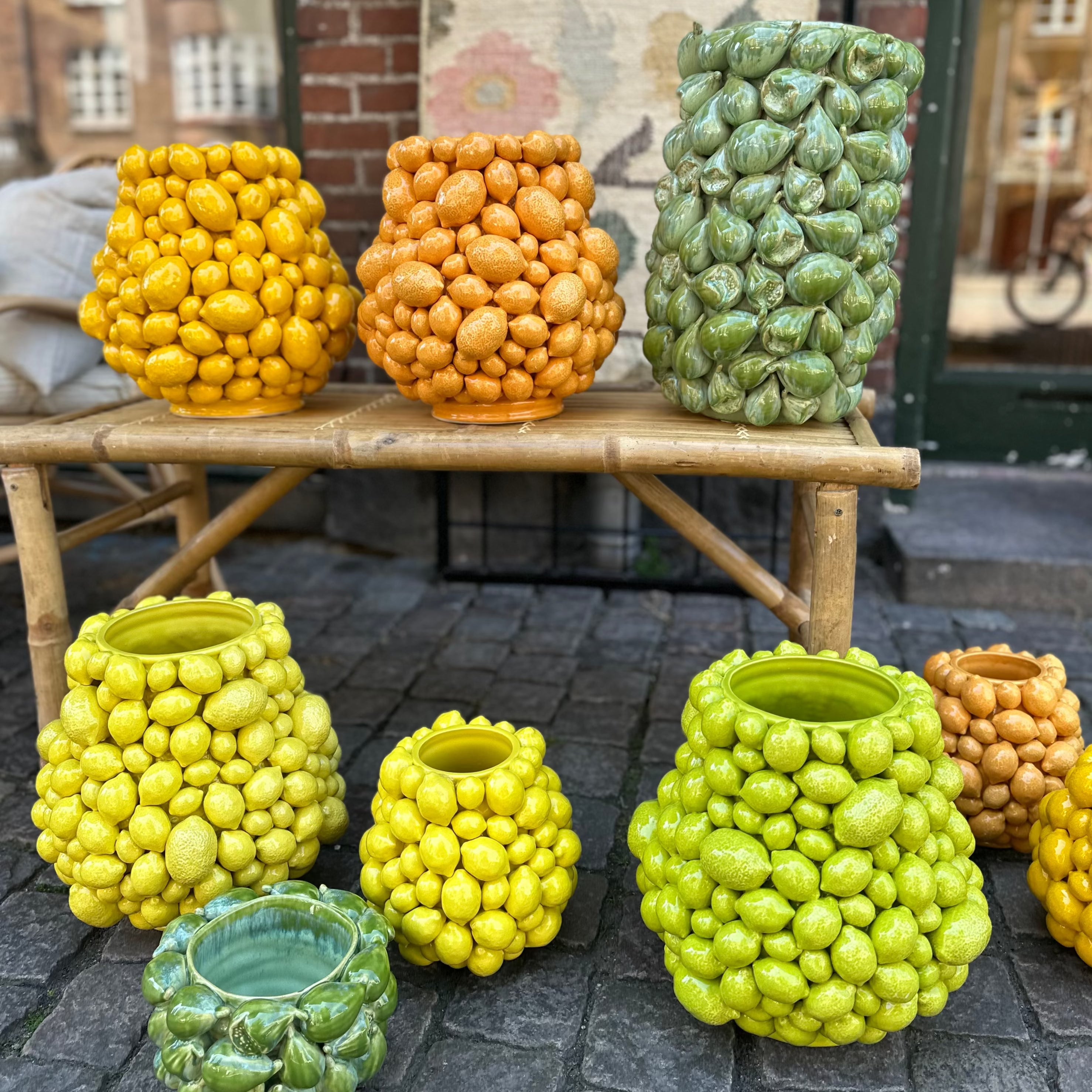 Citronvase - 21 cm.