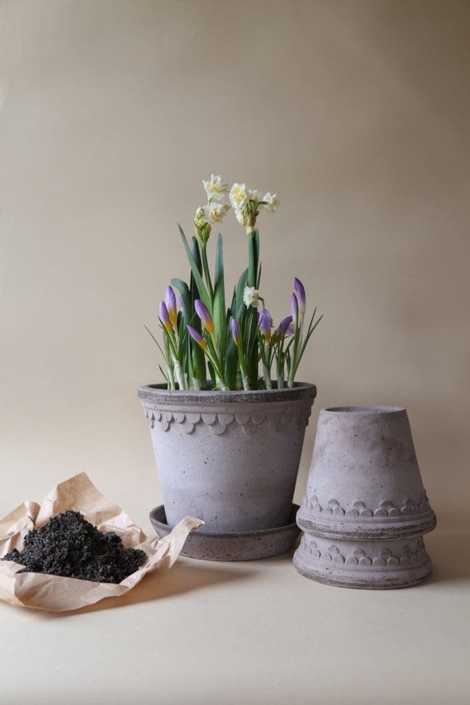 Københavner Pot i RAW Grey Ø18 cm fra Bergs Potter – køb hos butikalrum.dk