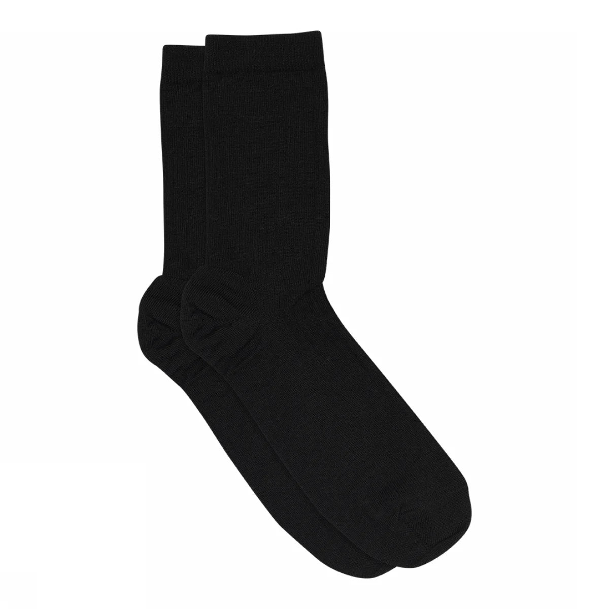 Køb MPwoman uldstrømper i merino uld med glimmerkant hos Butikalrum.dk – anatomisk pasform og forstærket hæl/tå.