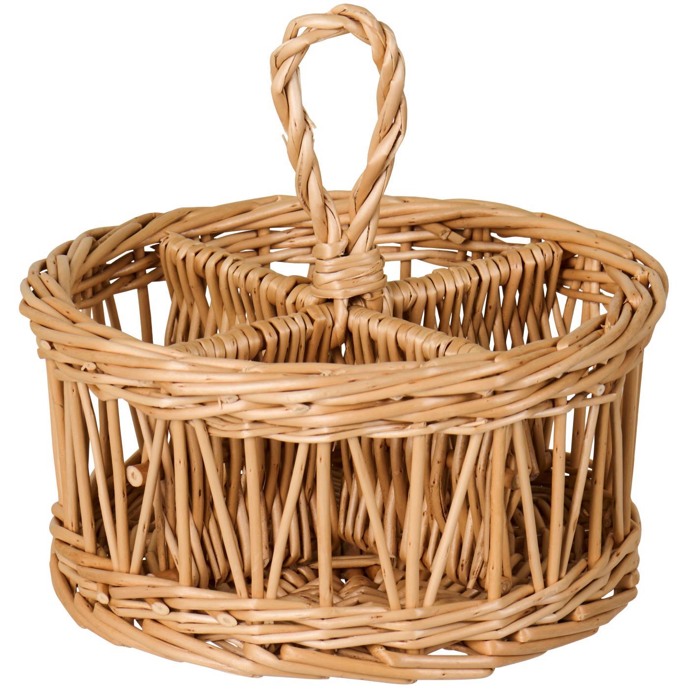 Kurv med 4 rum og hank i pil – køb hos butikalrum.dk