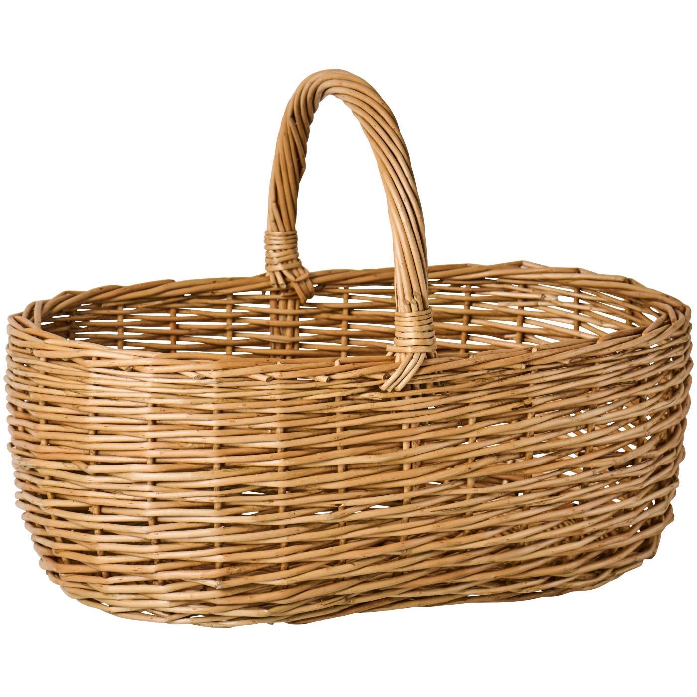 Kurv med hank paa tværs i pil – oval, køb hos butikalrum.dk