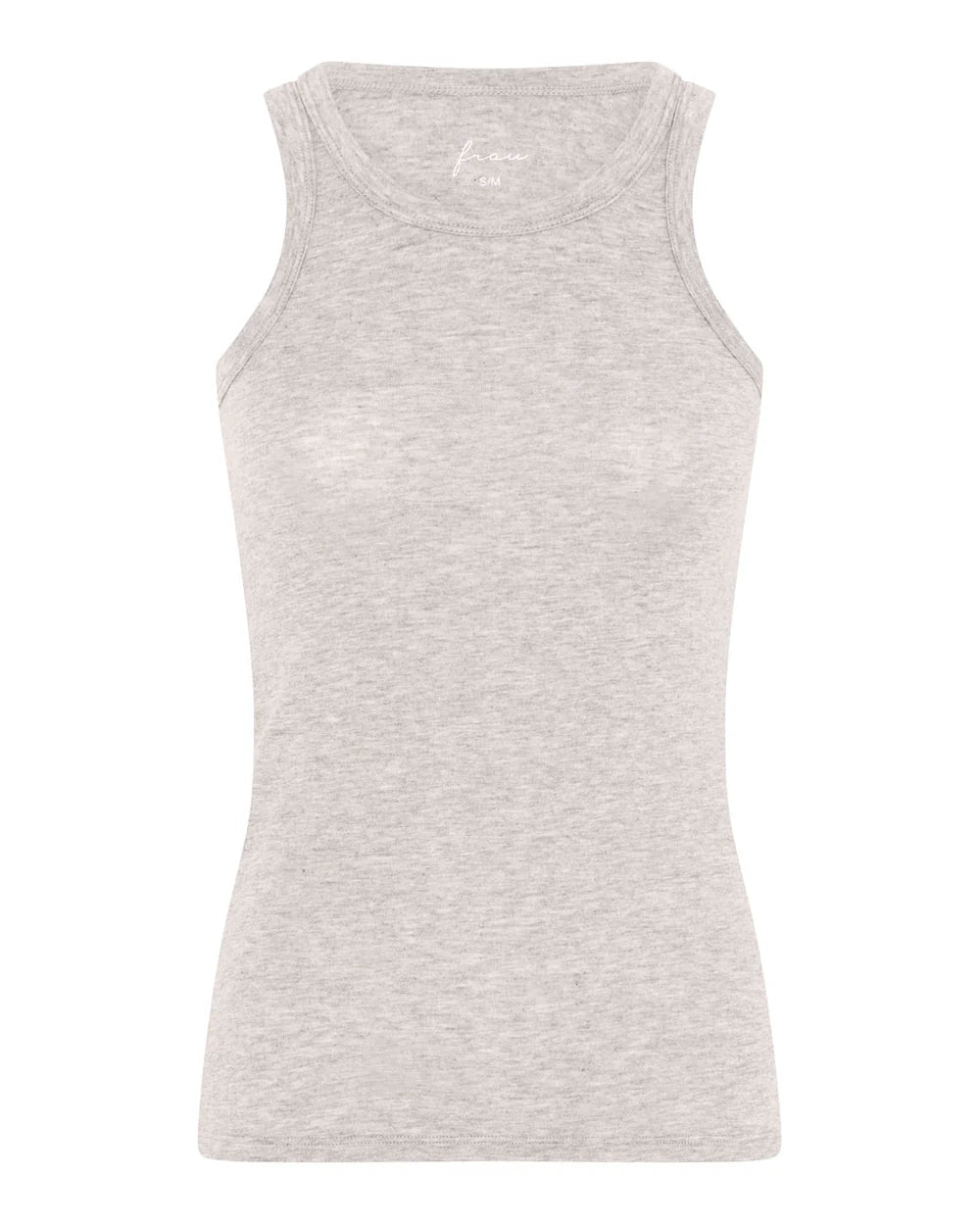 Lucca Cashmere Tank Top i Beige Melange fra Frau – køb hos Butik Alrum