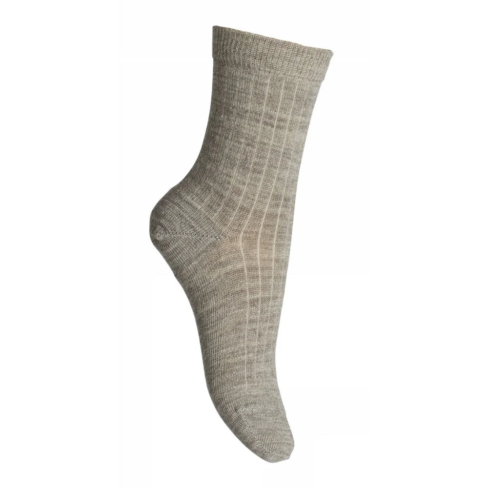Køb MPwoman Wool Rib Socks i merinould hos butikalrum.dk – varme og bløde uldstrømper