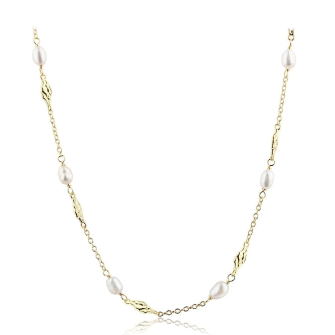 Milena Pearl Necklace fra Aqua Dulce i forgyldt sterling sølv med ferskvandsperler – køb hos butikalrum.dk