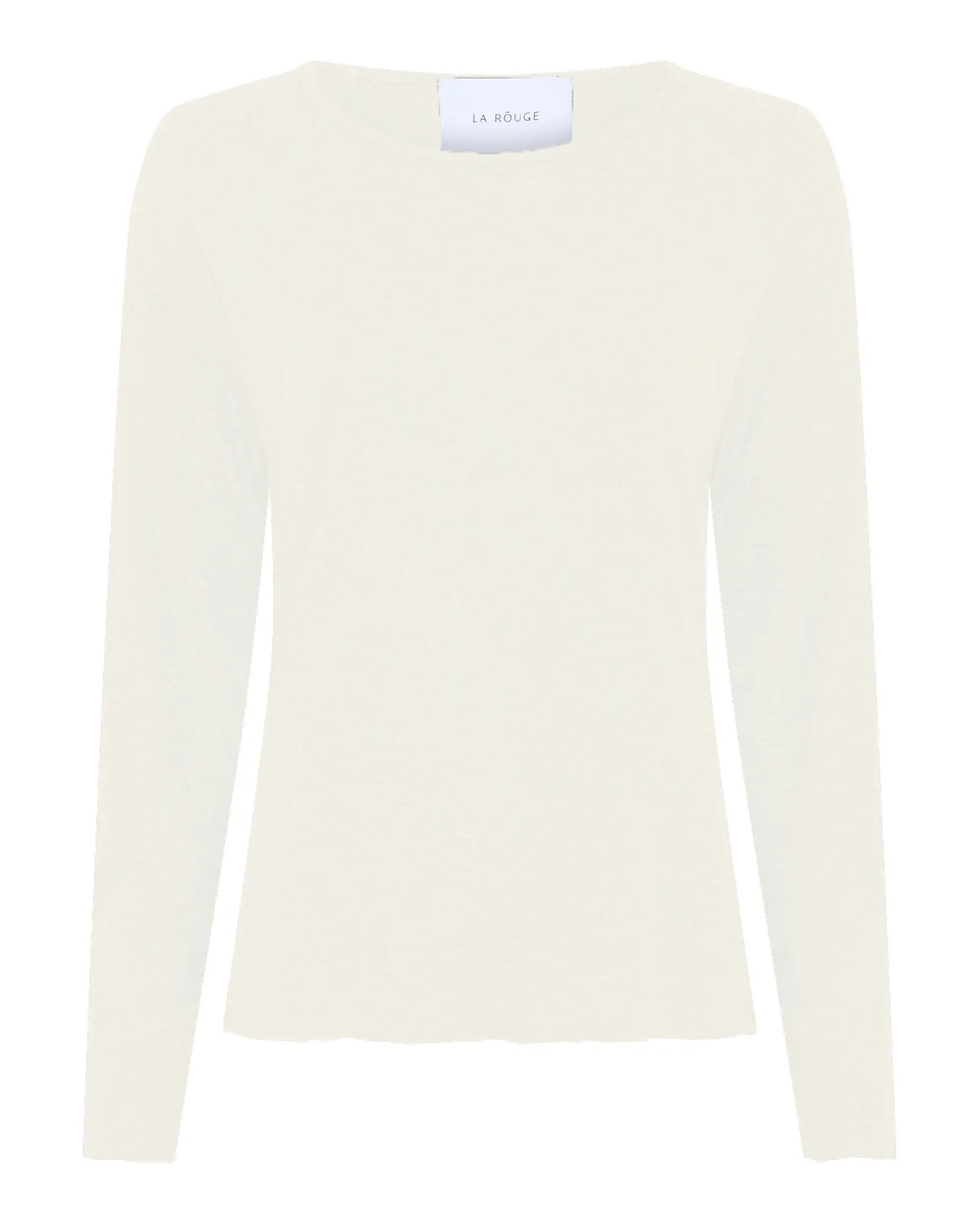 Line L/S langærmet T-shirt i Off White i blød viskose med raglanærmer – køb hos butikalrum.dk.