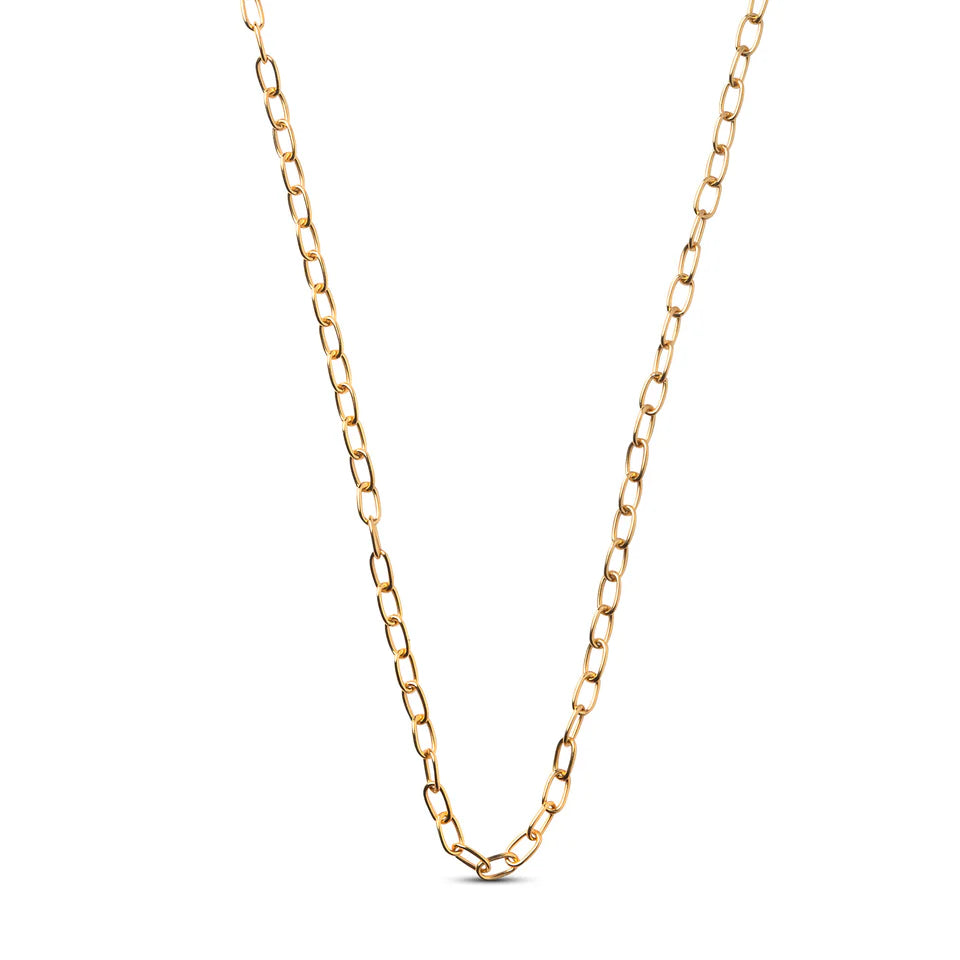 50 cm forgyldt sterling sølv halskæde til charms.