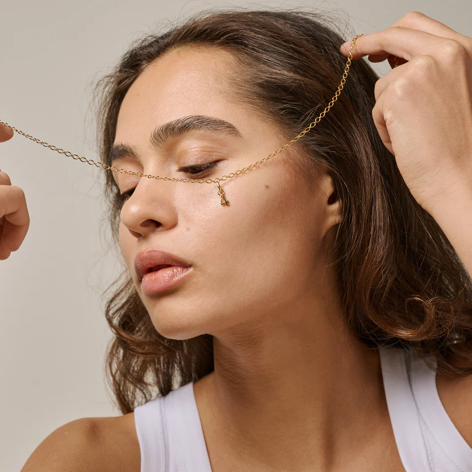 Forgyldt sterling sølv halskæde til charms.