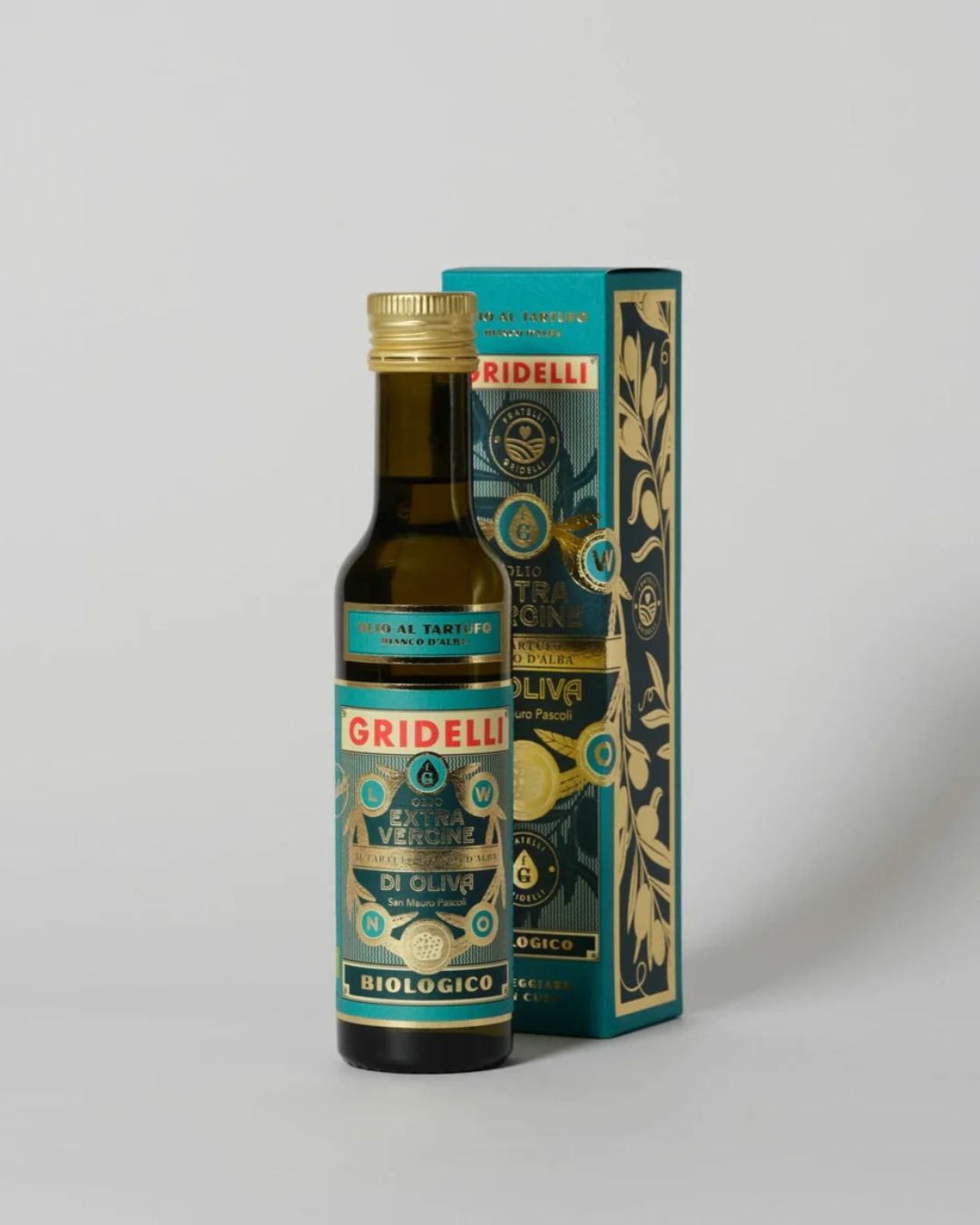 Økologisk olivenolie med en naturlig aroma af hvid trøffel.