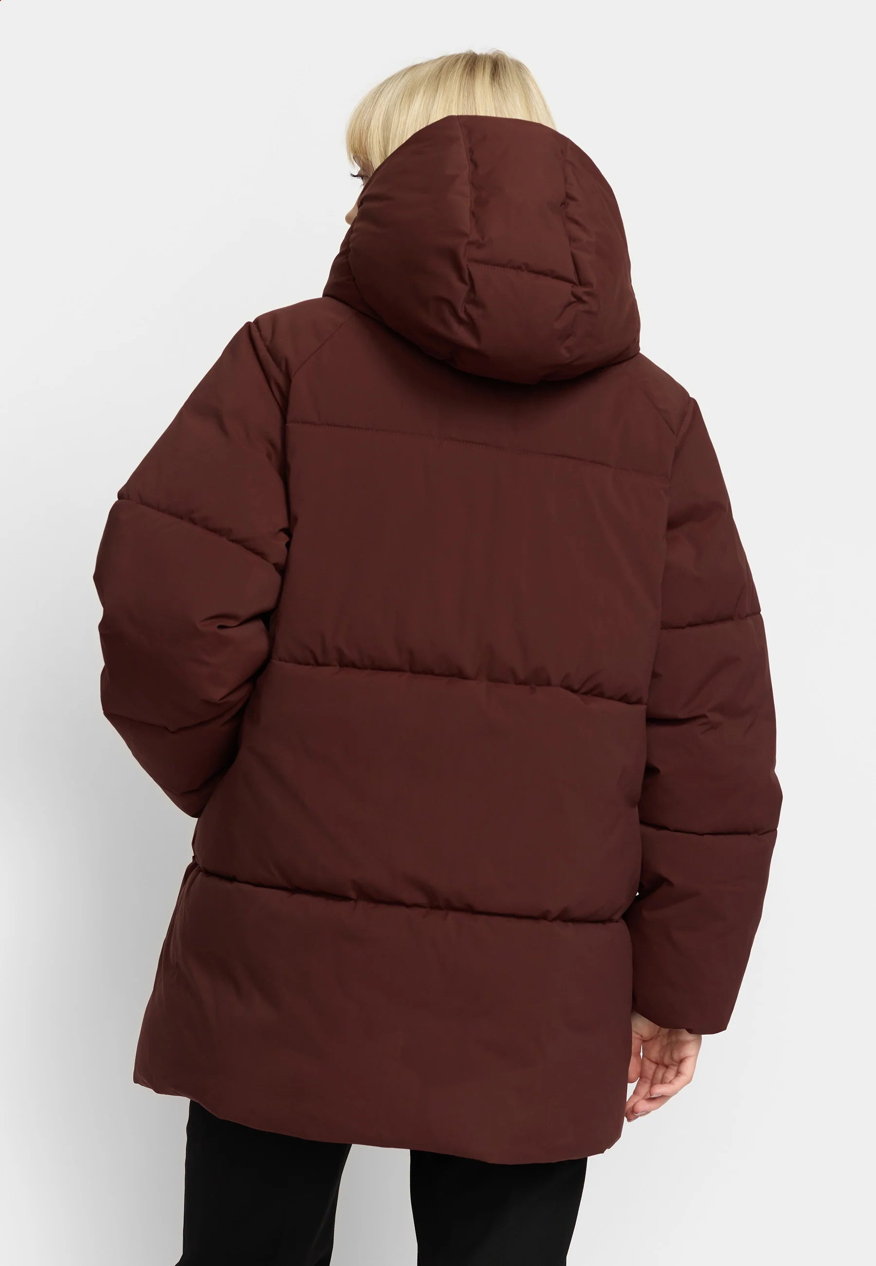 Selfhood Oversize Puffer 77294 Burgundy – køb hos butikalrum.dk