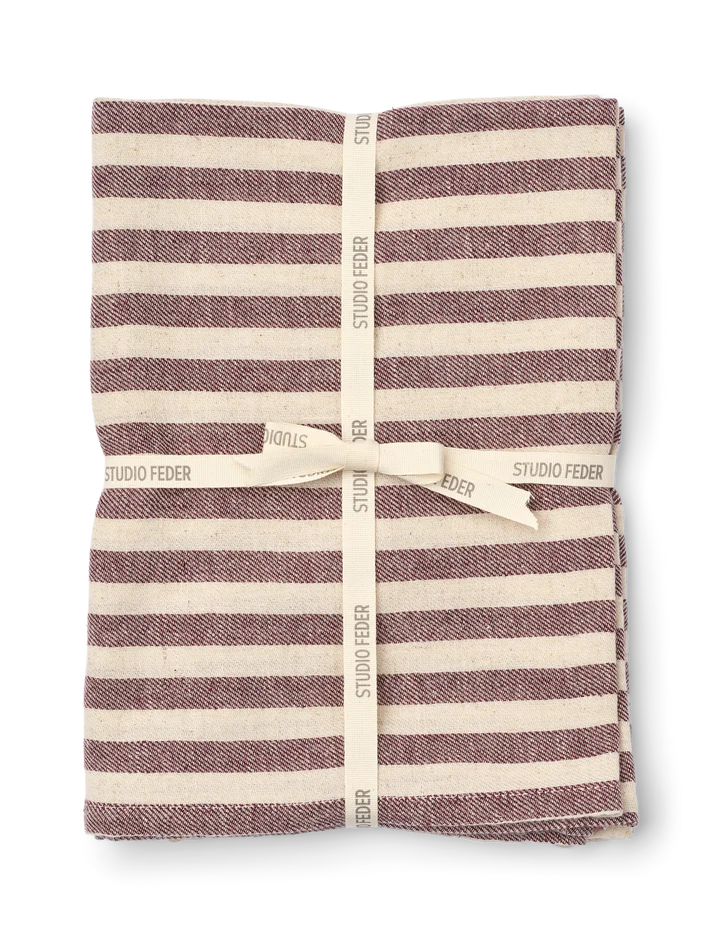 Sæt med 2 Penny viskestykker i vasket hør- og bomuldsblanding i Automne farver – sælges hos Butik Alrum på Amager