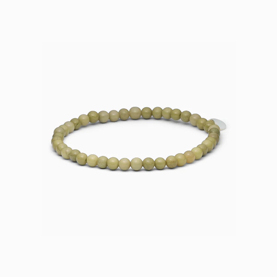 Petite Grøn Alashan Agat Stretch armbånd fra Soï Copenhagen – køb hos Butik Alrum