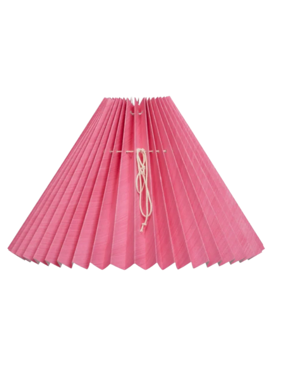 Håndlavet ensfarvet plisséskærm fra Pink Rose – køb hos Butik Alrum
