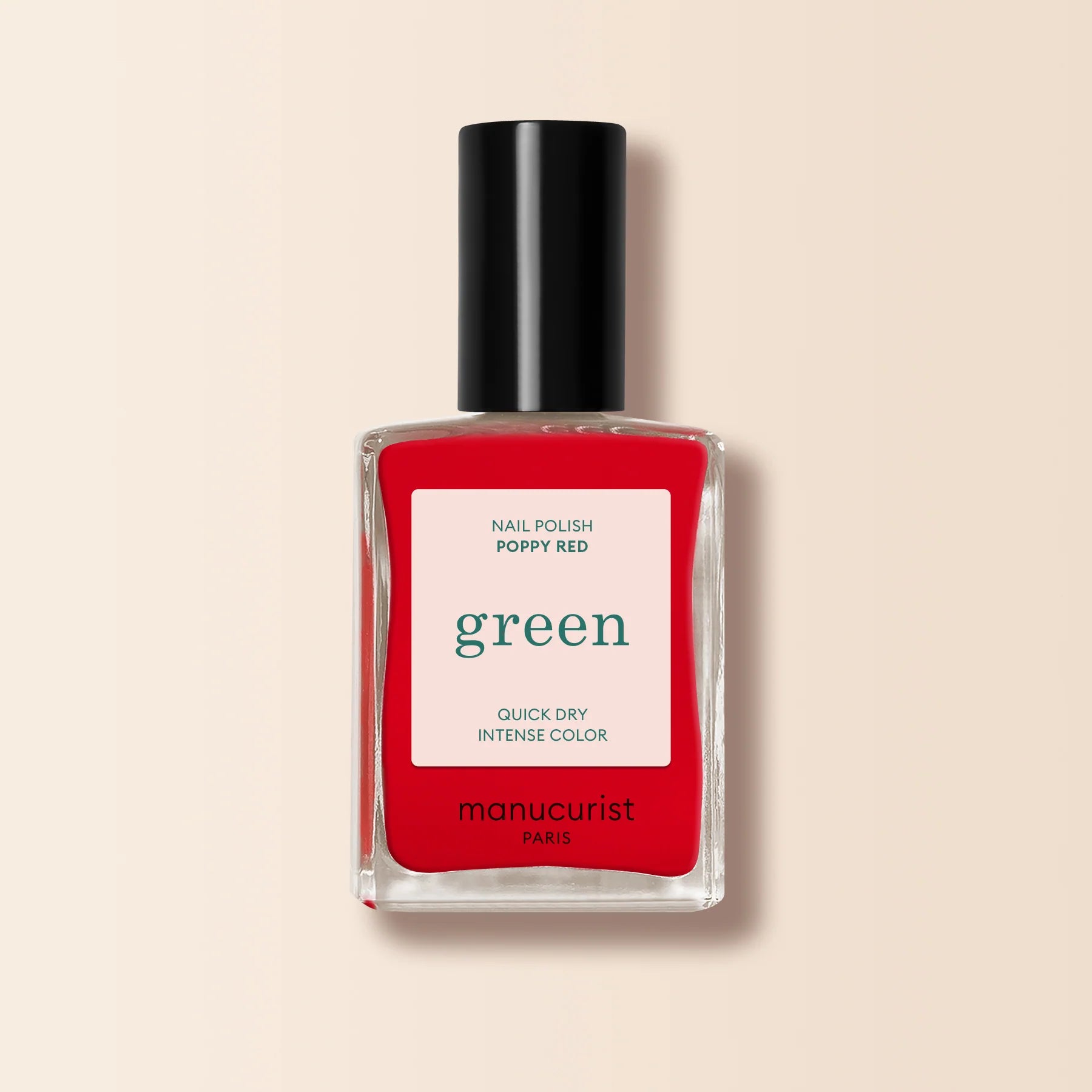 Poppy Red neglelak fra Manicurist Paris i orange-rød nuance – køb hos butikalrum.dk
