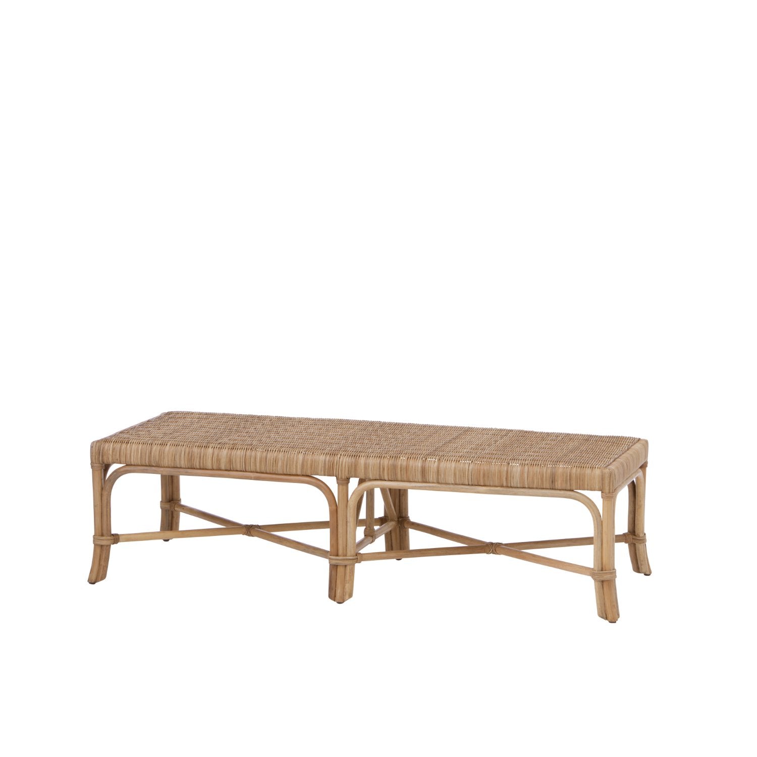 Rattan bænk - Butik Alrum