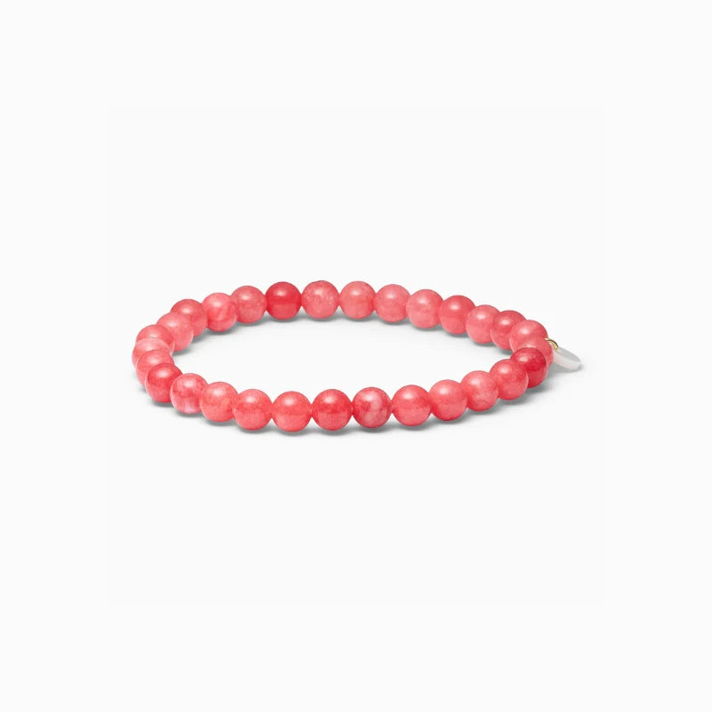 Håndlavet Redstone Quartz krystalarmbånd med naturlige rødlige sten