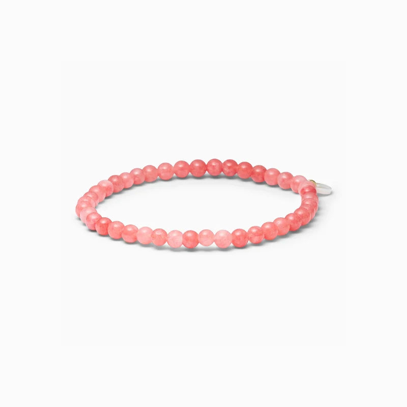 Redstone Quartz krystalarmbånd i rødlige nuancer – håndlavet med naturlige sten
