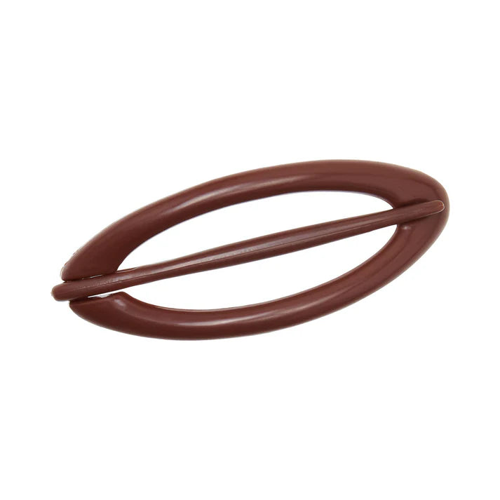 Oval Hair pin | Chocolate