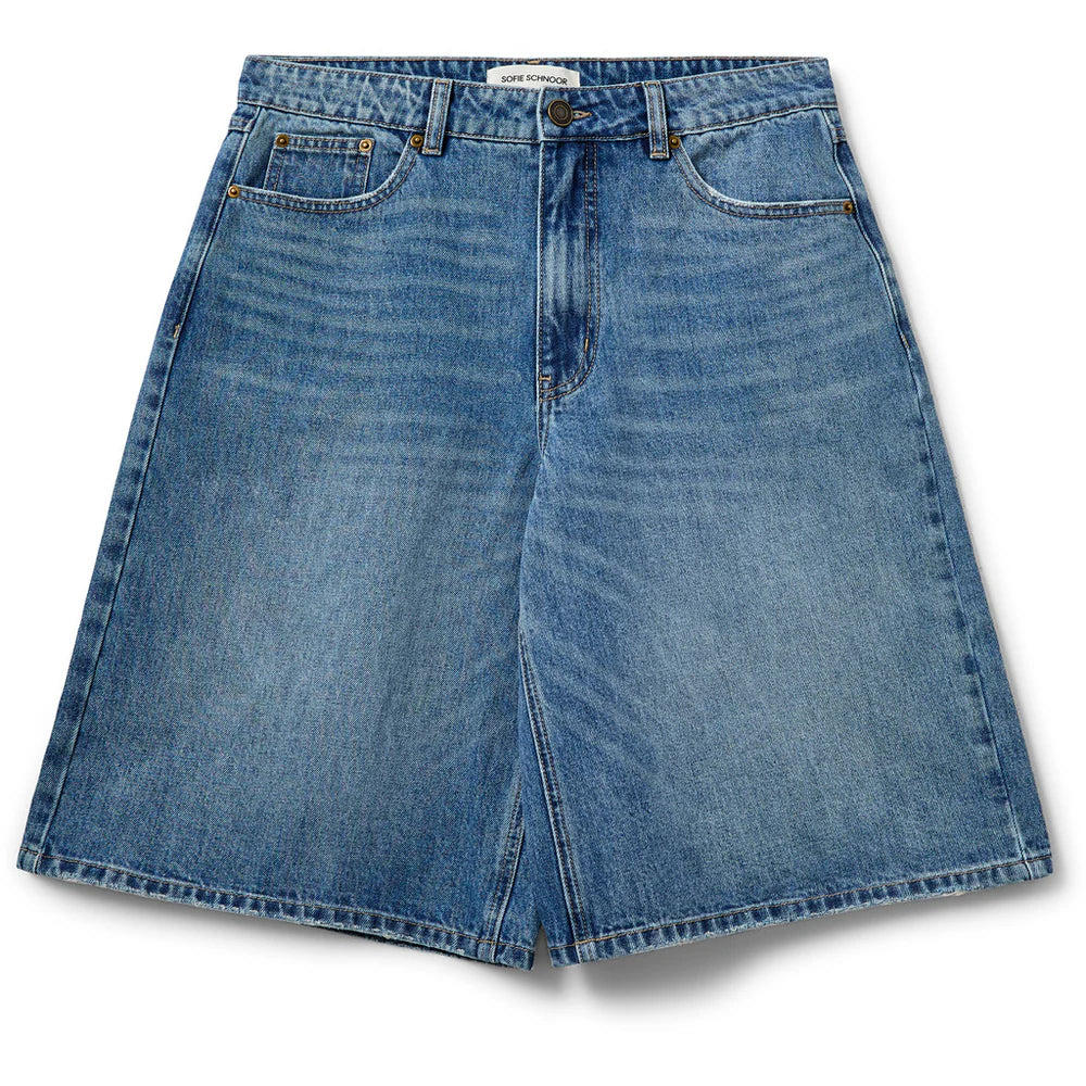 Sofie Schnoor STOKESW Oversized Shorts i blå denim – køb hos butikalrum.dk
