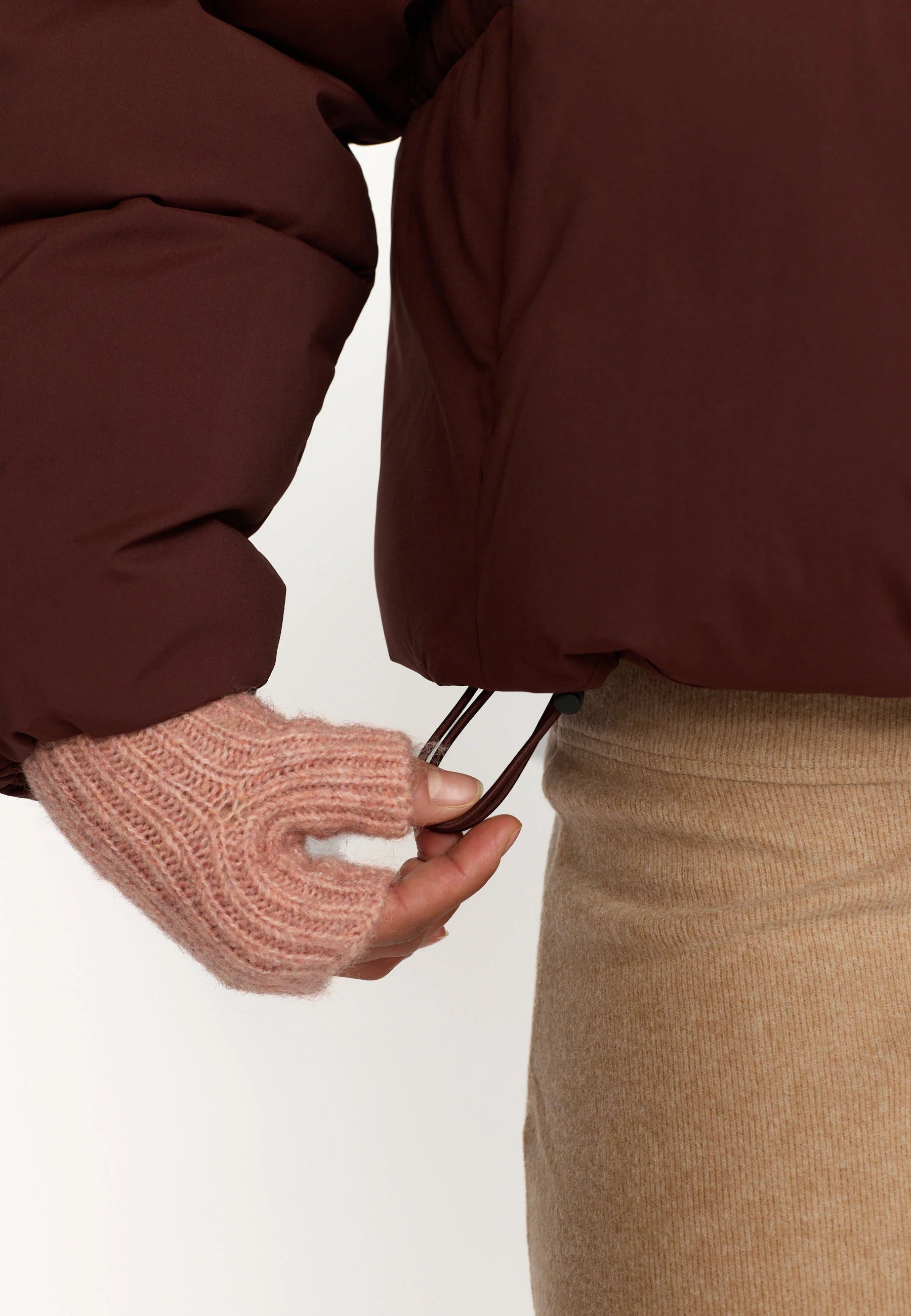 Selfhood Short Puffer 77293 Burgundy – køb hos butikalrum.dk