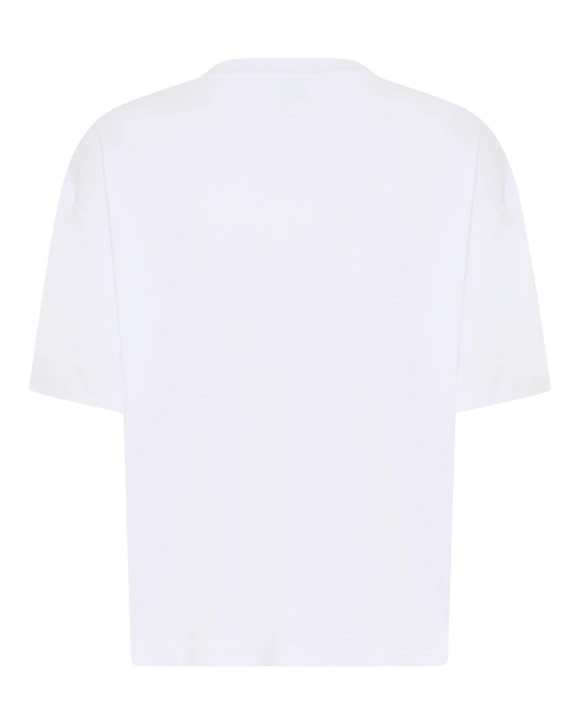 LA RōUGE t-shirt i hvid med lobster print, boxy pasform og brede ærmer - moderne dame t-shirt