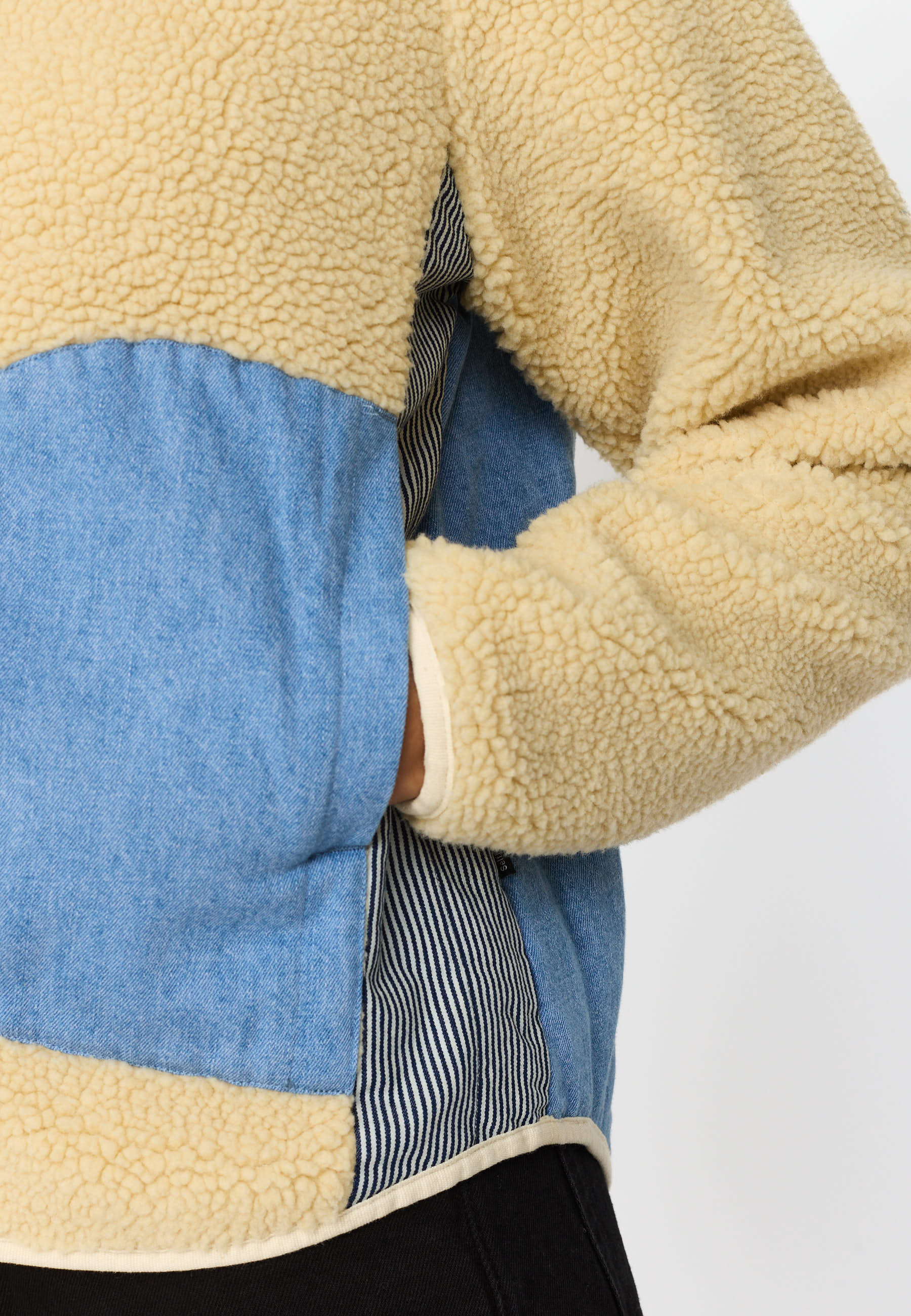 Selfhood Teddy Block Jacket 77359 Offwhite – køb hos butikalrum.dk