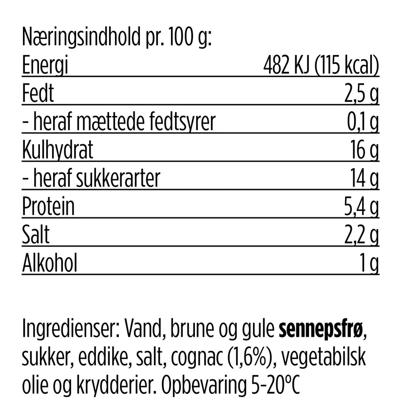 Svendborg sennep - Cognac sennep