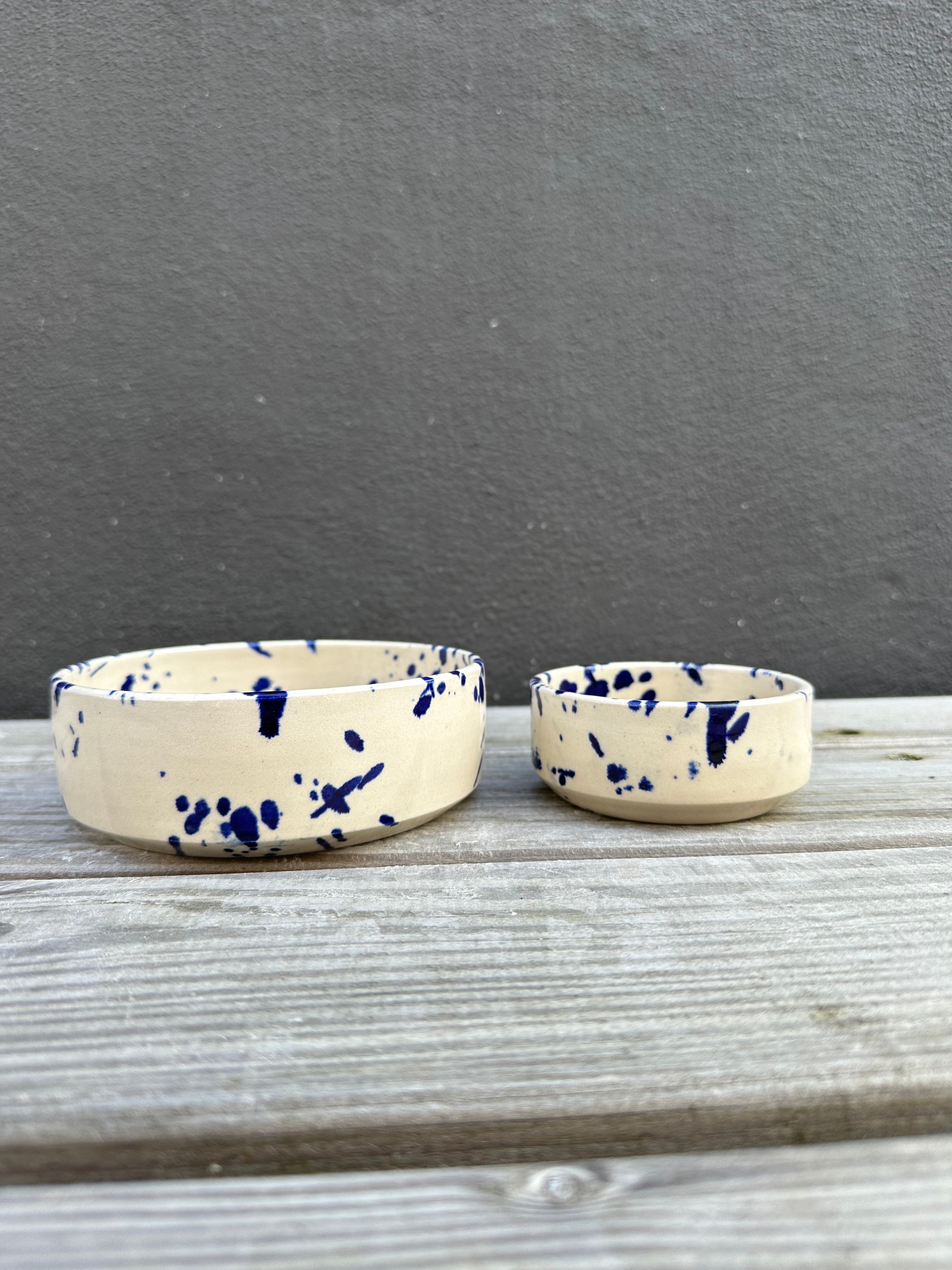 Blue ink skål - Medium