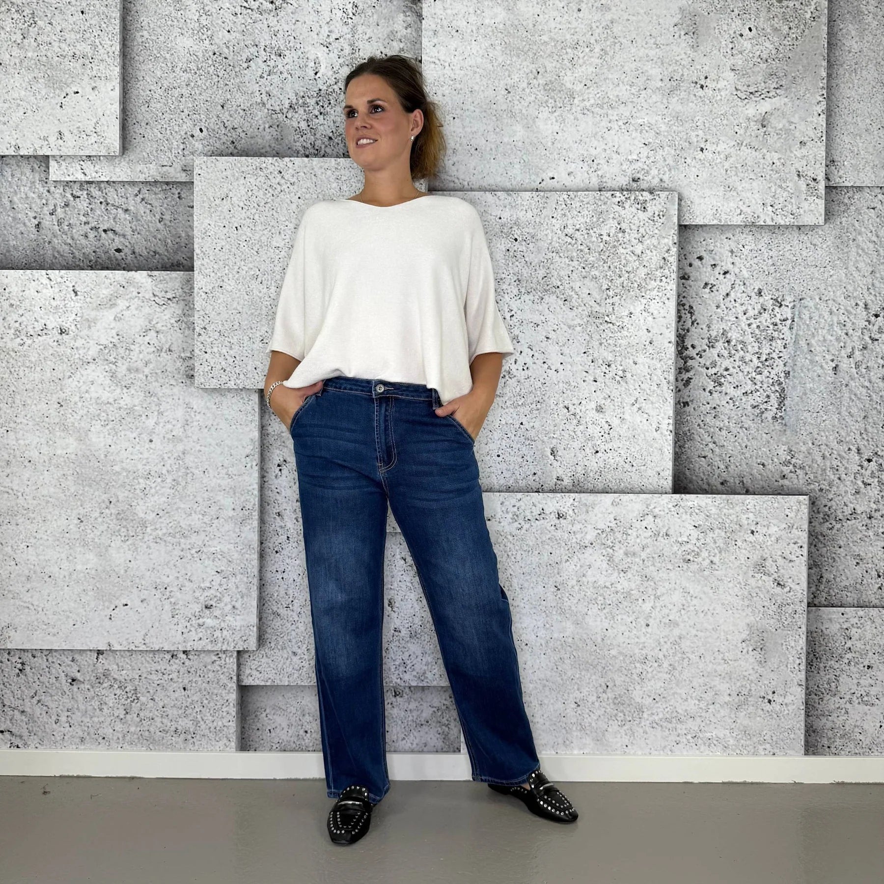 Blå denim jeans til kvinder fra Cabana Living – køb hos butikalrum.dk
