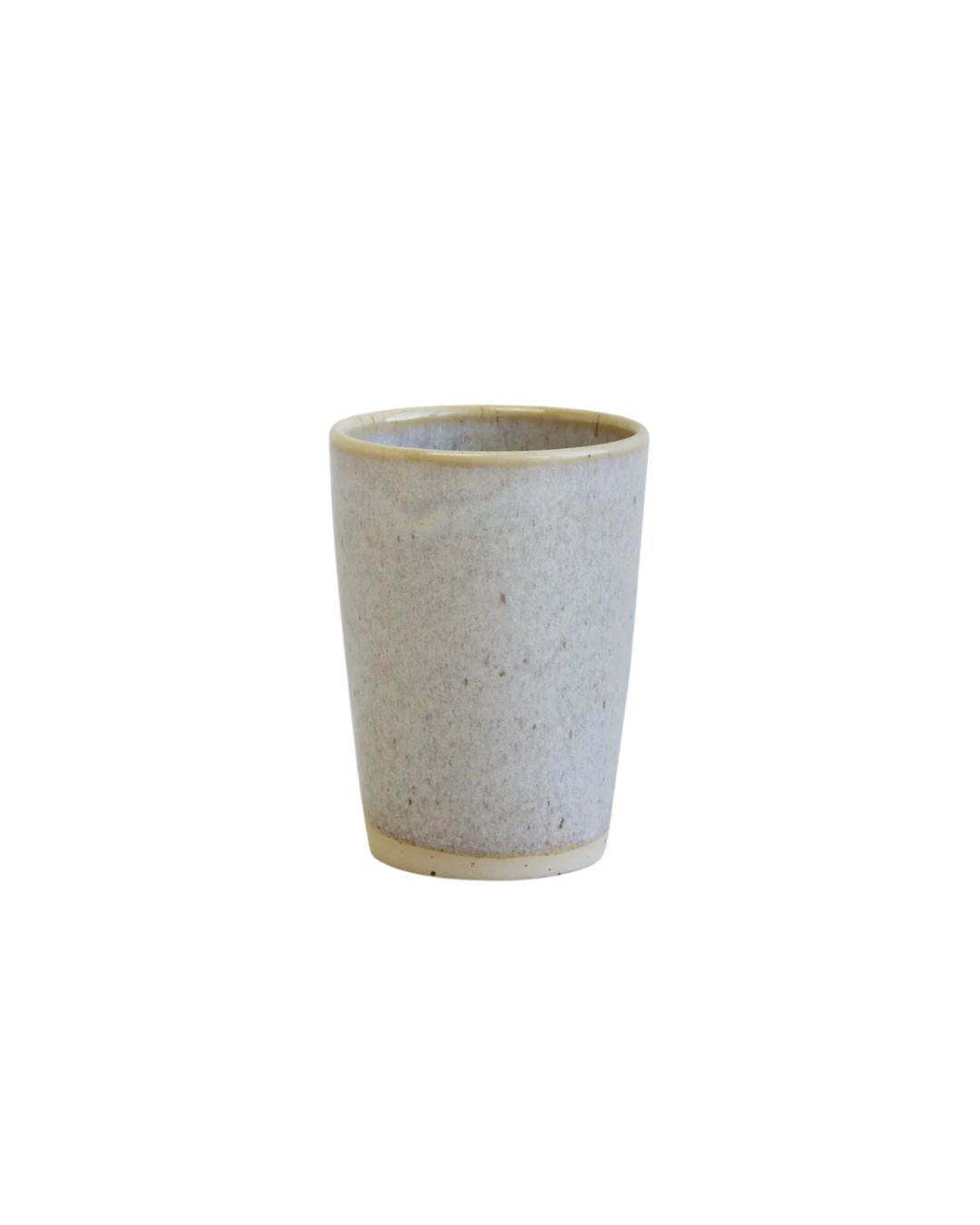 Håndlavet keramik Tall Cup i Oatmeal, nordisk og elegant design.